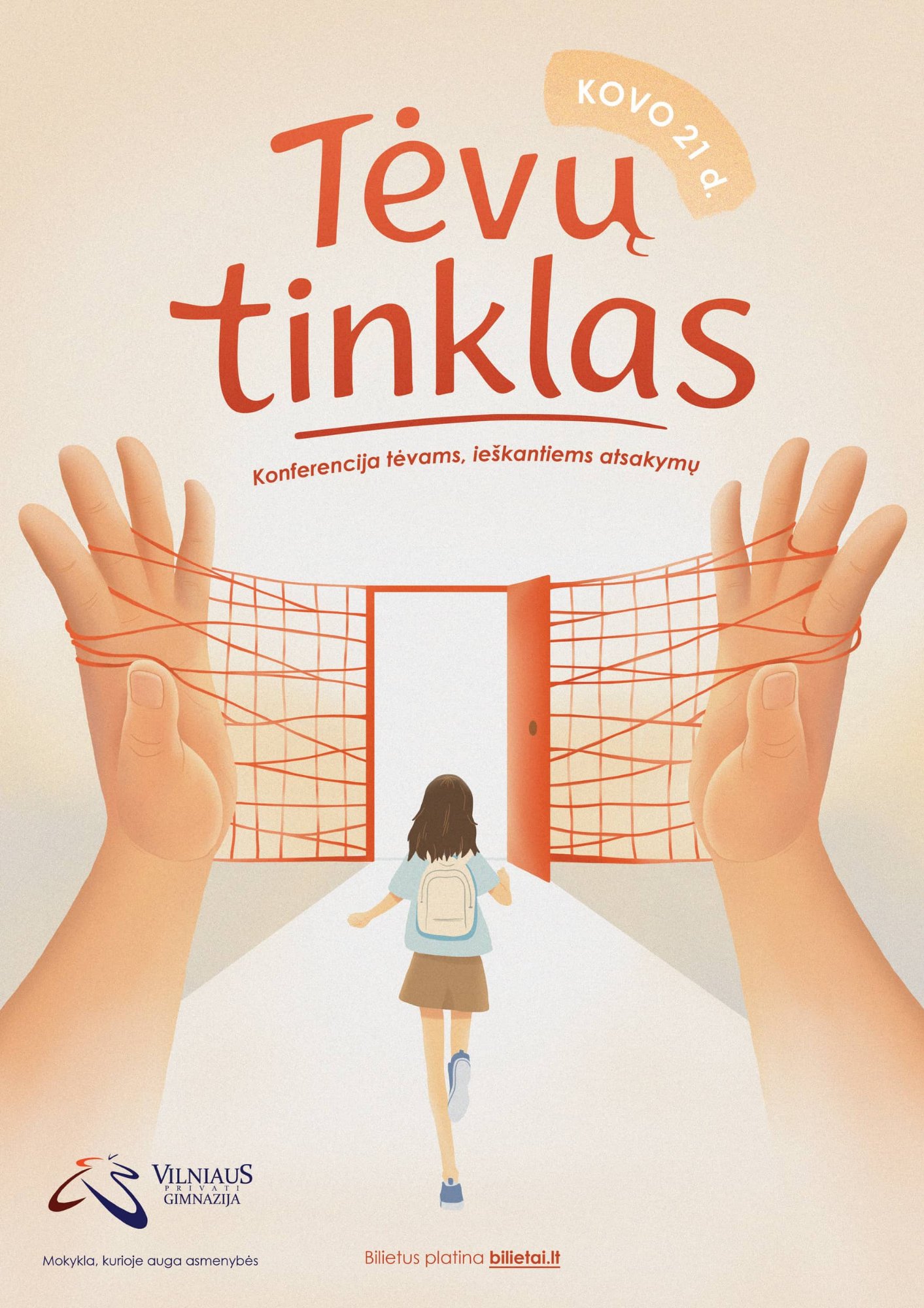 Tėvų Tinklas 2026 – konferencijos plakatas